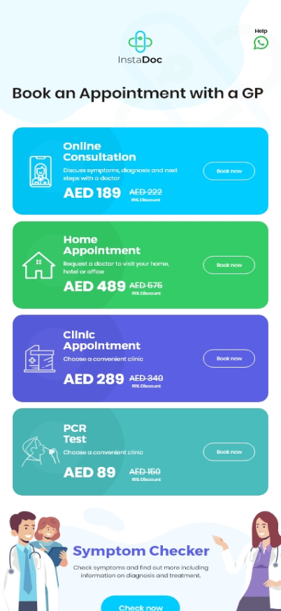 InstaDoc — Book an appointment with a GP